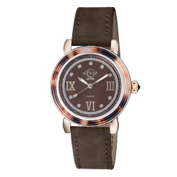 Marsala Tortoise Diamond Brown Dial Ladies Watch 9855