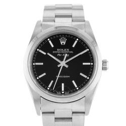 Pre-owned Rolex Air-King Automatic Chronometer Black Dial Men's Watch 14000 BKSO