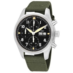 Pilot Spitfire Chronograph Automatic Black Dial Men's Watch IW387901
