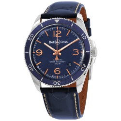 Pre-owned Bell and Ross Vintage Automatic Men's Watch BRV292-BU-G-ST/SCA
