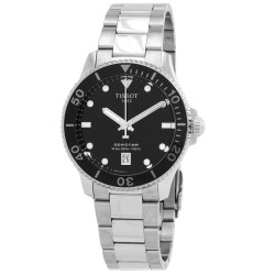 Seastar Quartz Black Dial Men's Watch T120.410.11.051.00