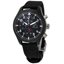 Pre-owned IWC Pilot Top Gun Chronograph Automatic Black Dial Men's Watch IW389101