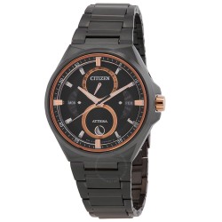 Attesa Quartz Moon Phase Black Dial Men's Watch BU0065-64E