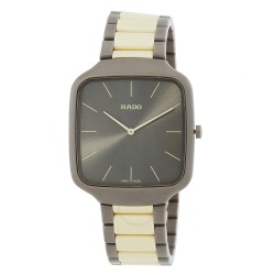 True Square Thinlin Quartz Grey Dial Unisex Watch R27046172