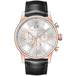 Heritage Chronograph Quartz Silver Dial Men's Watch CV3946
