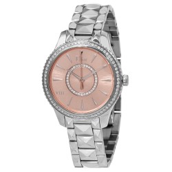 Pre-owned Dior Viii Montaigne Diamond Pink  (Diamond-set) Dial Ladies Watch CD152510M002