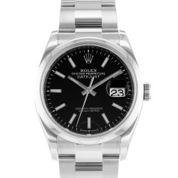 Pre-owned Rolex Datejust 36 Automatic Chronometer Black Dial Men's Watch 126200 BKSO