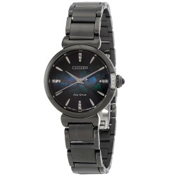 L Eco-Drive Black Dial Ladies Watch EM1067-88E