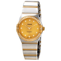 Constellation Manhattan Champagne Diamond Dial Ladies Watch 131.25.28.60.58.001