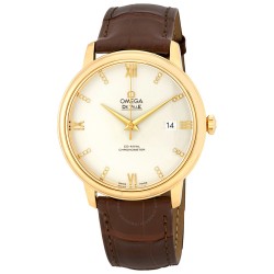 De Ville Co-Axial  Automatic Silver Dial Brown Leather Men's Watch 42453402052001