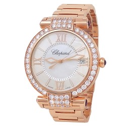 Pre-owned Chopard Imperiale Diamond Mother of Pearl Dial Ladies Watch 384241-5004