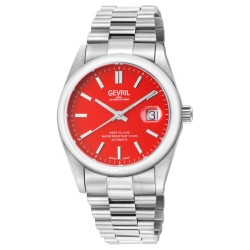 West Village Automatic Red Dial Men's Watch 48932B