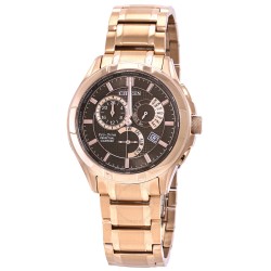 Eco-Drive Perpetual GMT Brown Dial Men's Watch BL8163-50X