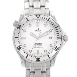 Pre-owned Omega Seamaster Diver 300 M Automatic White Dial Men's Watch 2532.20.00