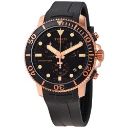 Seastar 1000 Chronograph Quartz Black Dial Men's Watch T1204173705100