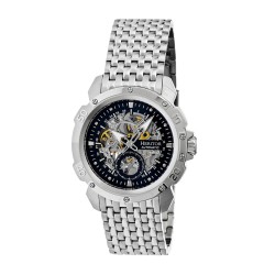 Carter Automatic Black Skeleton Dial Stainless Steel Men's Watch HR2502
