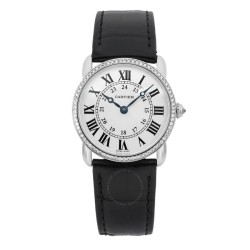 Pre-owned Cartier Cartier Ronde Louis Quartz White Dial Ladies Watch 2887