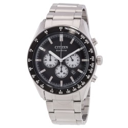 Eco-Drive Chronograph Black Dial Men's Watch CA4674-58E