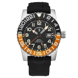 Airplane Diver World Time Automatic Black Dial Men's Watch 6349GMT-12-A15