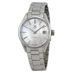 Pre-owned Tag Heuer Carrera Mother of Pearl Dial Ladies Watch WAR1311.BA0773