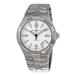 Pre-owned Vacheron Constantin Overseas Silver Dial Men's Watch 47040/B01A-9093