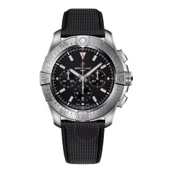 Super Avenger 46 Chronograph Automatic Black Dial Men's Watch EB0148101B1X1