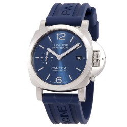 Pre-owned Pre-owned Panerai Luminor Automatic Blue Dial Men's Watch PAM01370