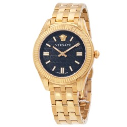 Greca Time Quartz Black Dial Ladies Watch VE6C00623