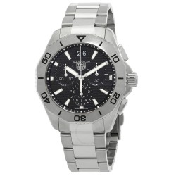Aquaracer Chronograph Quartz Black Dial Men's Watch CBP1110.BA0627