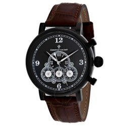 Dominion Chronograph Quartz Black Dial Men's Watch CV0713