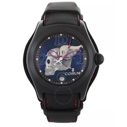Pre-owned Corum Bubble Night Flyer Automatic Black Dial Men's Watch 082.150.45