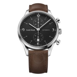 Pre-owned Louis Erard Heritage Chronograph Black Dial Men's Watch 78289AA02.BVA01