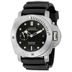 Pre-owned Panerai Luminor 1950 Black Dial Men's Watch PAM00305