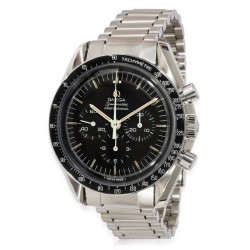 Pre-owned Omega Speedmaster Chronograph Hand Wind Black Dial Men's Watch 145.022-69