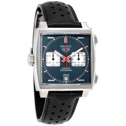 Monaco Lefty Automatic Denim Blue Dial Men's Watch CAW211P.FC6356