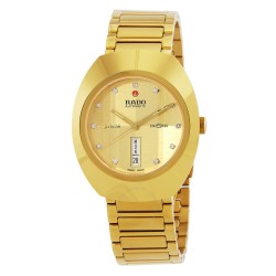 Diastar Original Automatic Diamond Gold Dial Unisex Watch R12161733