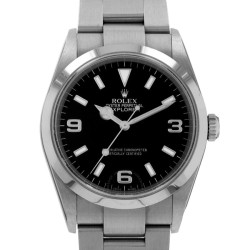 Pre-owned Rolex Explorer Automatic Chronometer Black Dial Men's Watch 114270 BKSO