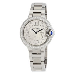 Ballon Bleu 33mm Automatic Diamond Silver Dial Ladies Watch W4BB0035