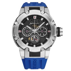 Predator Chronograph Automatic Black Dial Men's Watch RB.PR.MCH.ST-3