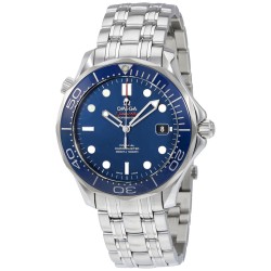 Pre-owned Omega Seamaster Blue Dial Men's Watch 212.30.41.20.03.001