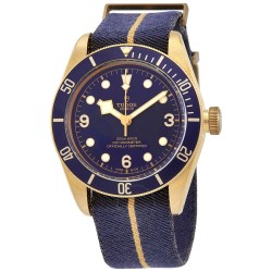 Pre-owned Tudor Heritage Black Bay Blue Dial Men's Watch M79250BB-0001