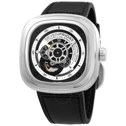Automatic Black Leather Band Men's Watch P1B/01