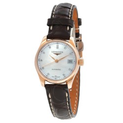 Master Collection Automatic Diamond White Mother of Pearl Dial Ladies Watch L2.128.8.87.3