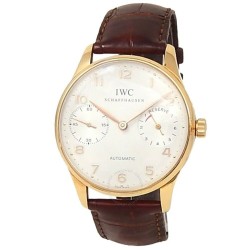 Pre-owned IWC Portuguese 7 Days Power Reserve Automatic Silver Dial Men's Watch IW500004