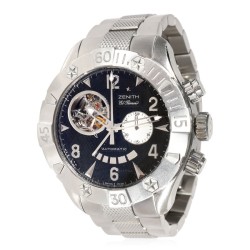 Pre-owned Zenith Defy Classic Chronograph Hand Wind Black Dial Men's Watch 03.0526.4021