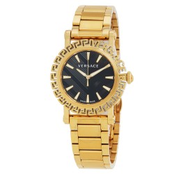 Greca Glam Quartz Black Dial Men's Watch VE6D00323