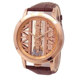 Pre-owned Corum Golden Bridge Hand Wind Gold Dial Men's Watch 113.900.55/0F02 G