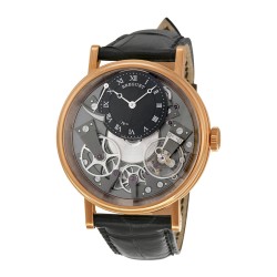 Tradition Skeleton Dial 18 kt Rose Gold Men's Watch 7057BR/G9/9W6