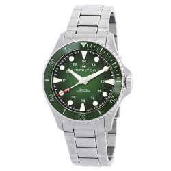 Khaki Navy Scuba Automatic Green Dial Men's Watch H82525160