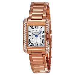 Pre-owned Cartier Tank Silver Dial Ladies Watch WT100002